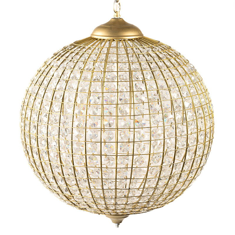 Large Glass Ball Chandelier