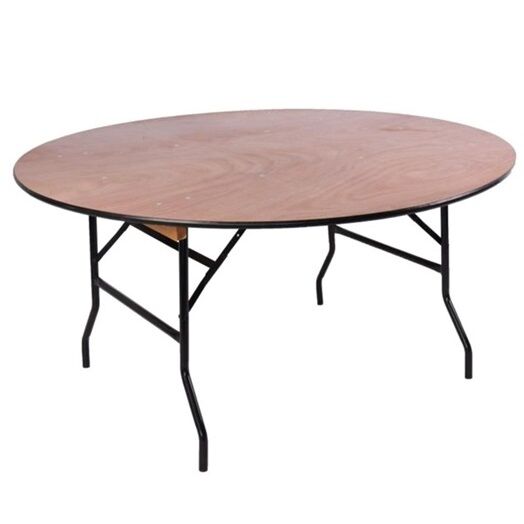 Round Wooden Banquet Table