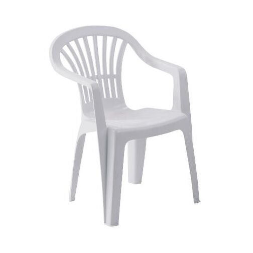 White Plastic Garden Chair 